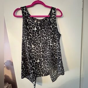 Express open back leopard tank top